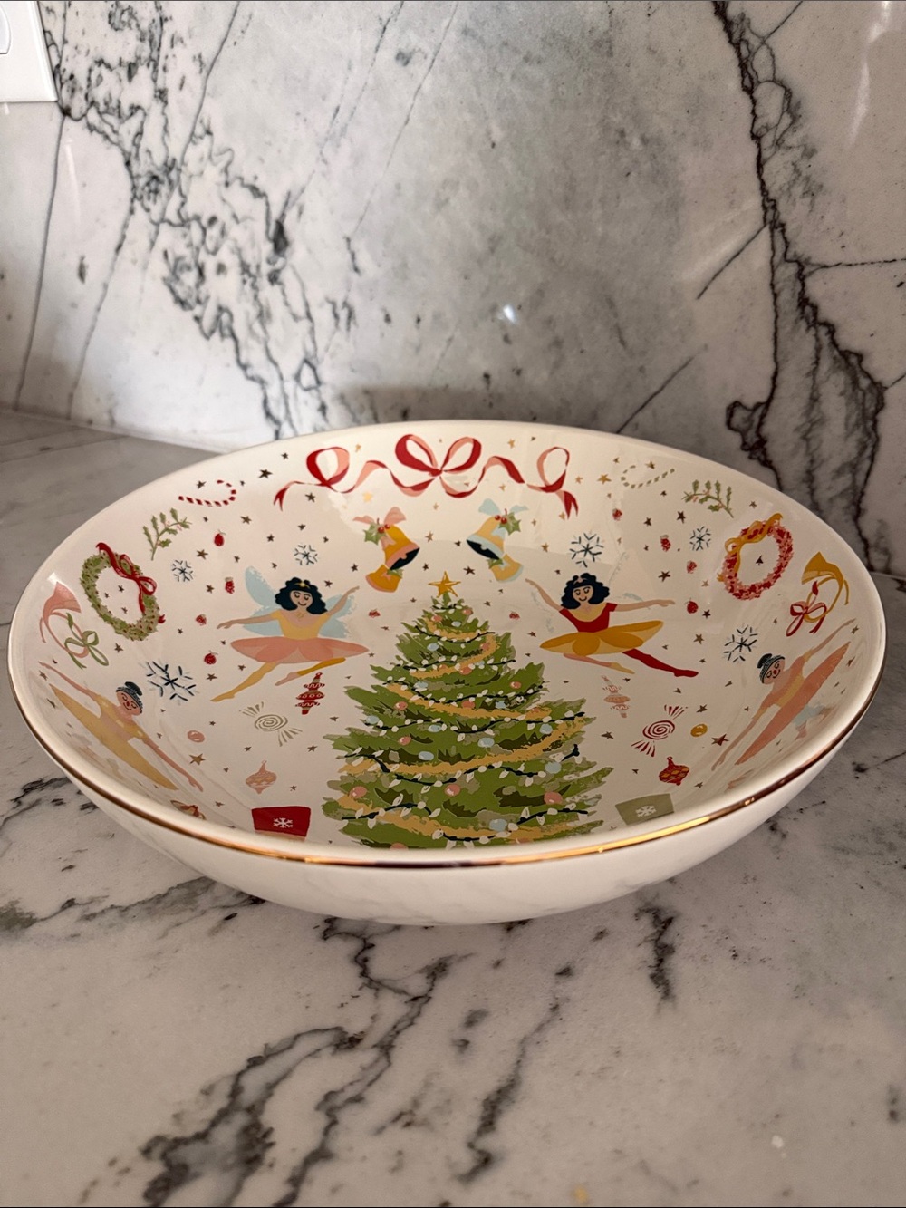 Like New Nutcracker Decorative Serving Bowl